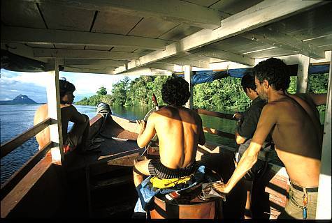 (obr014-Don Klein) - Launch on upper Rio Negro, Amazon, Brazil