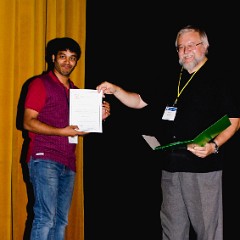 Rajkinar Tholapi accepts Poster Award from Radomír Kužel (IUCr)  07 Thursday 8th - Lectures
